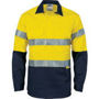 Picture of DNC HiVis Cool-Breeze Close Front Cotton Shirt
with 3M R/Tape - Long sleeve 3949