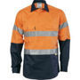 Picture of DNC HiVis Cool-Breeze Close Front Cotton Shirt
with 3M R/Tape - Long sleeve 3949