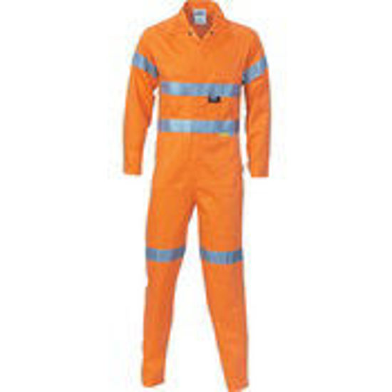 Picture of DNC HiVis Cool-Breeze Orange L.Weight Cott on
Coverall with 3M R/Tape 3956