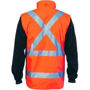 Picture of DNC HiVis “4 in 1” Zip off Sleeve Reversible Vest,
'X' Back with additional tape on Tail 3990