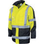 Picture of DNC HiVis 2 Tone Cross Back D/N “2 in 1” Contrast Rain Jacket 3993