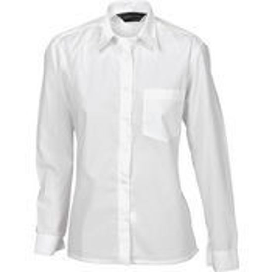 Picture of DNC Ladies Polyester Cotton Poplin Shirt - Long Sleeve 4202