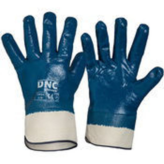 Picture of DNC Blue Nitrile Full Dip with Canvas Cuff GN34