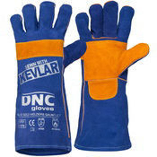 Picture of DNC Blue Gold Welders Gauntlet GR31